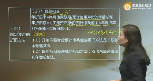 初級(jí)會(huì)計(jì)年數(shù)總和法