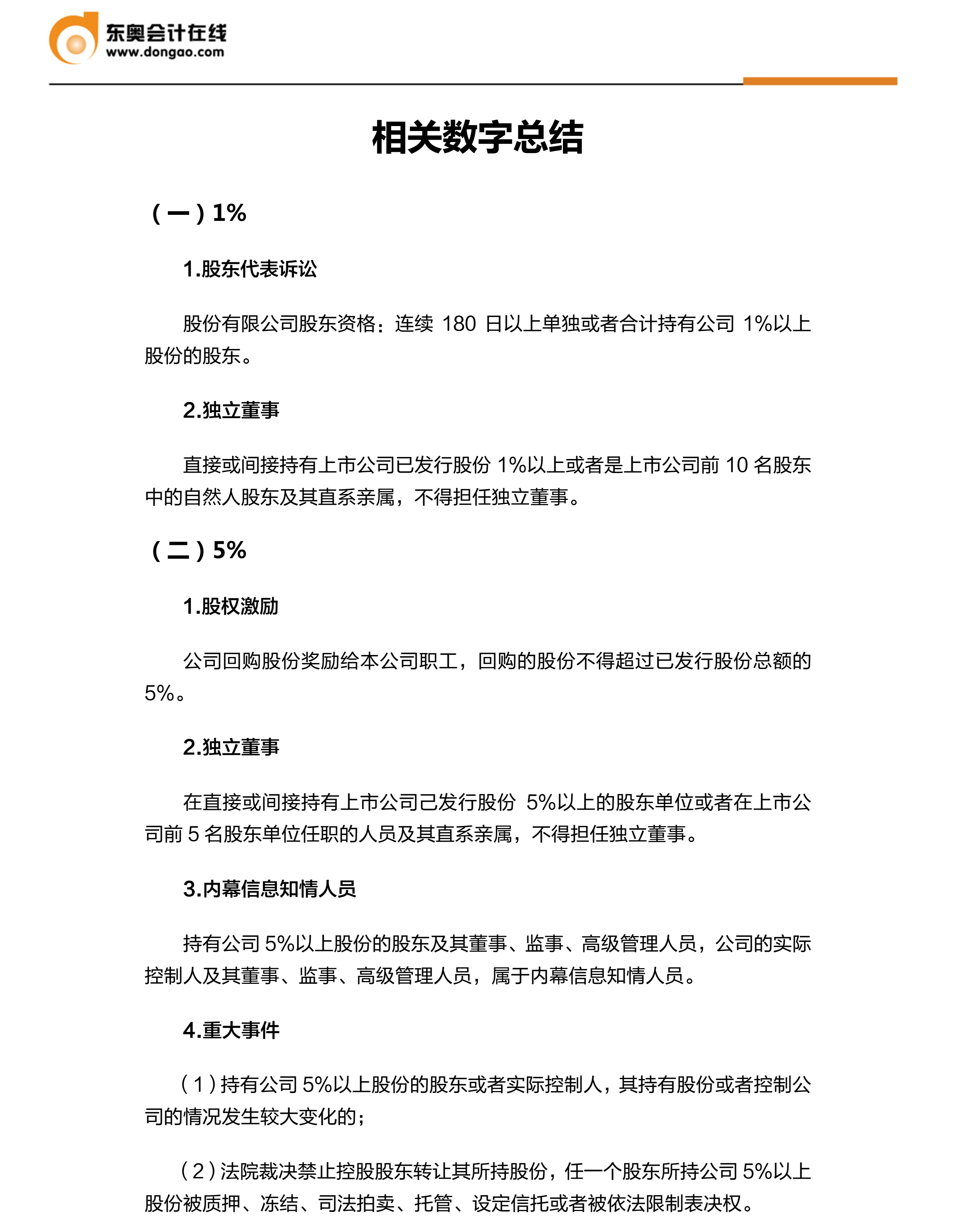 中級經(jīng)濟(jì)法數(shù)字易考點(diǎn)