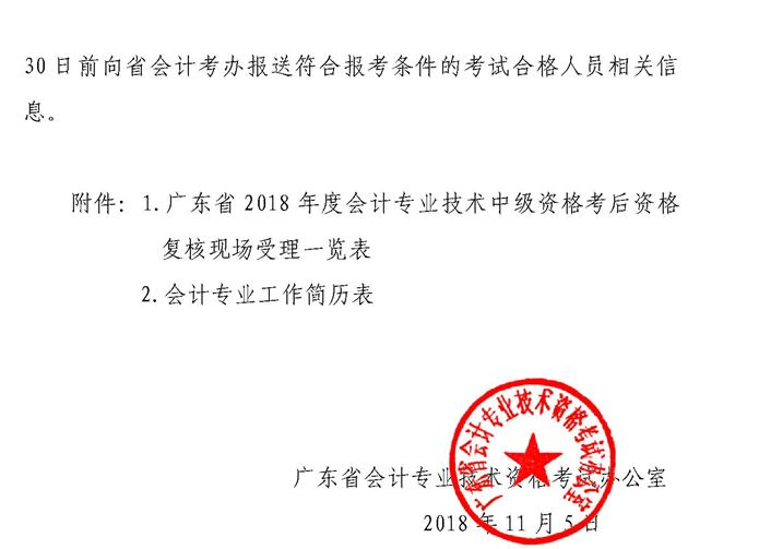  廣東2018年中級(jí)會(huì)計(jì)考后資格審核