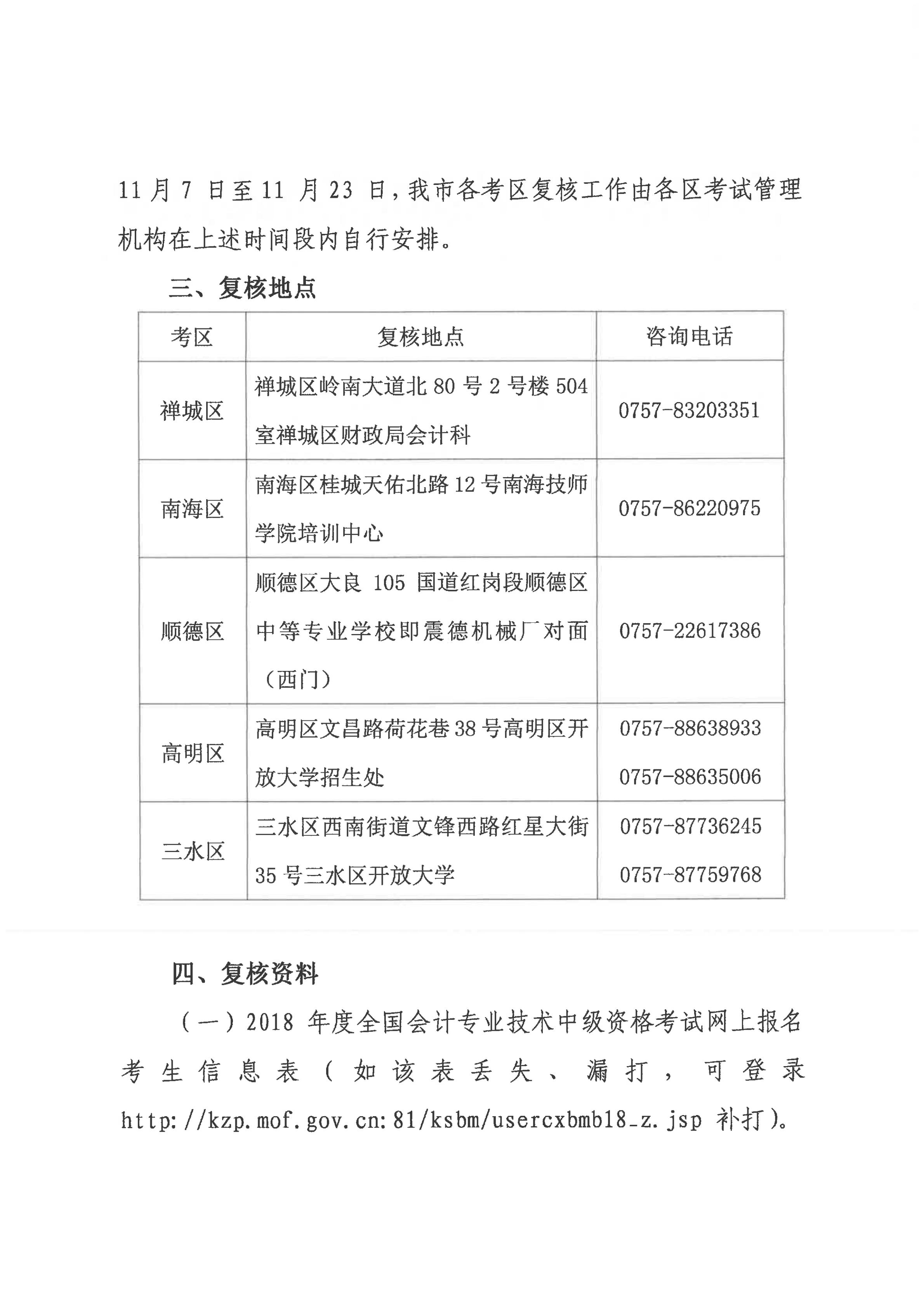 佛山2018中級會(huì)計(jì)資格審核地點(diǎn)