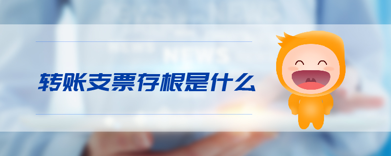 轉(zhuǎn)賬支票存根