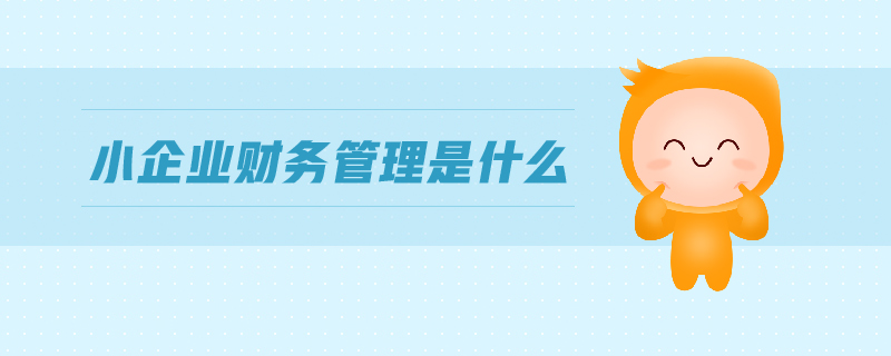 小企業(yè)財(cái)務(wù)管理是什么