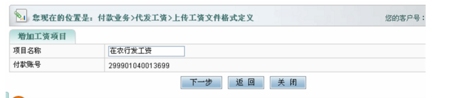 輸入“項目名稱”，點擊“下一步”
