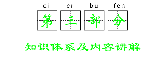 第三部分：知識(shí)體系及內(nèi)容講解