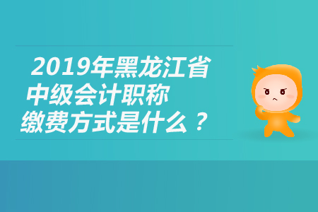 2019年黑龍江省中級(jí)會(huì)計(jì)職稱繳費(fèi)方式是什么？