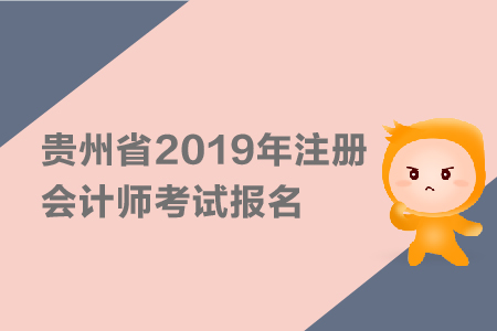 貴州省2019年注冊會計師考試報名條件公布了嗎？