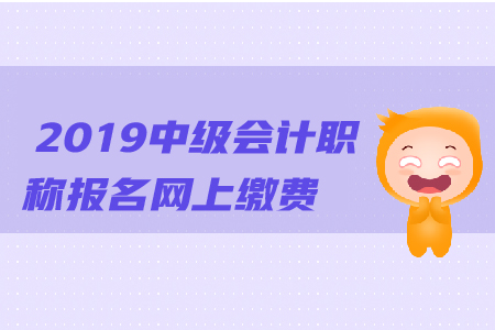 2019年中級(jí)會(huì)計(jì)職稱報(bào)名網(wǎng)上繳費(fèi)嗎？