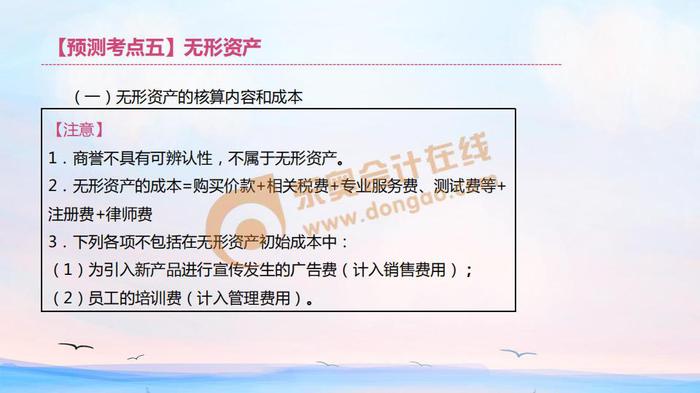 初級會計無形資產(chǎn)