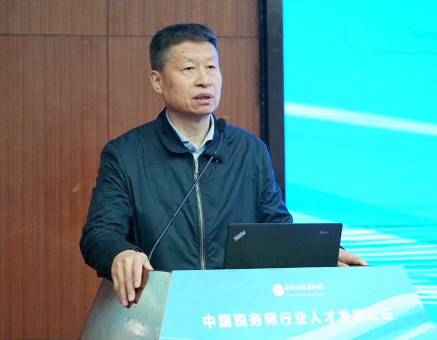 中稅協(xié)副會長兼秘書長李林軍致辭