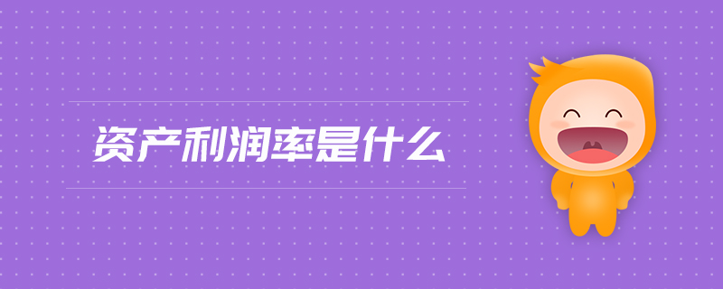 資產(chǎn)利潤率是什么