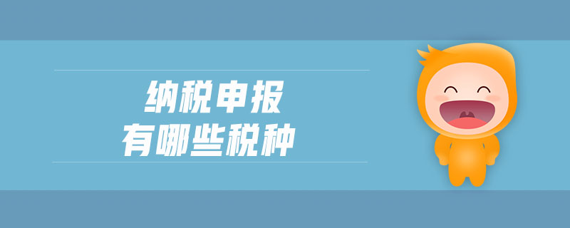 納稅申報(bào)有哪些稅種