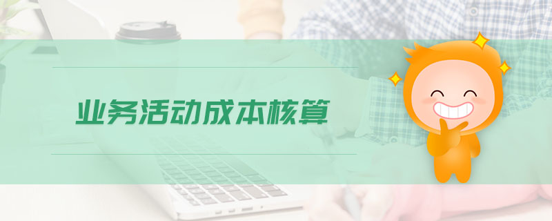 業(yè)務(wù)活動(dòng)成本核算 業(yè)務(wù)活動(dòng)成本核算