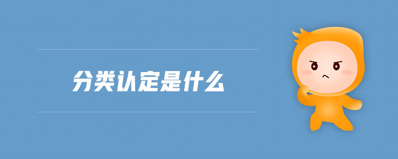 分類認(rèn)定是什么