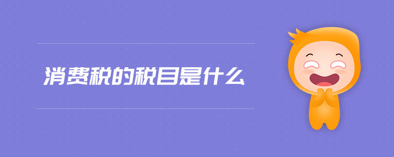 消費稅的稅目是什么