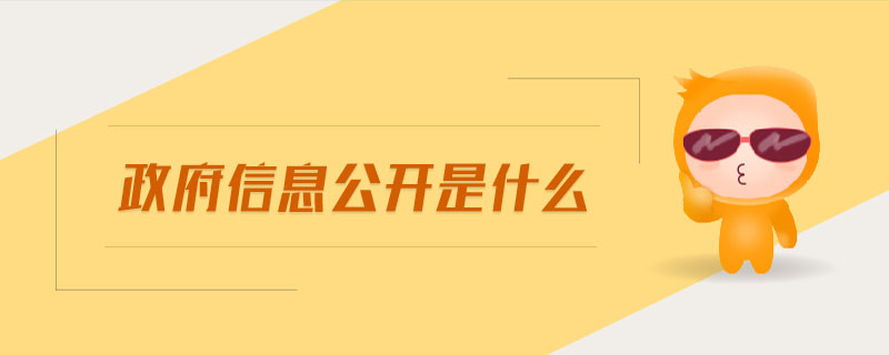 政府信息公開是什么