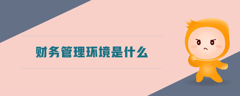 財(cái)務(wù)管理環(huán)境是什么 財(cái)務(wù)管理環(huán)境是什么
