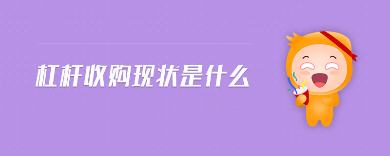 杠桿收購現(xiàn)狀是什么