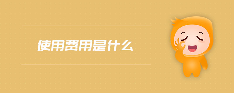 使用費(fèi)用是什么 使用費(fèi)用是什么