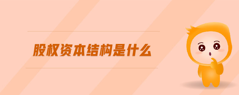 股權(quán)資本結(jié)構(gòu)是什么