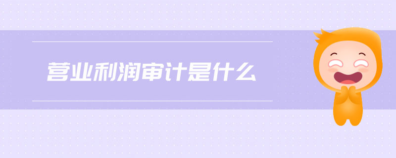 營業(yè)利潤審計是什么 營業(yè)利潤審計是什么