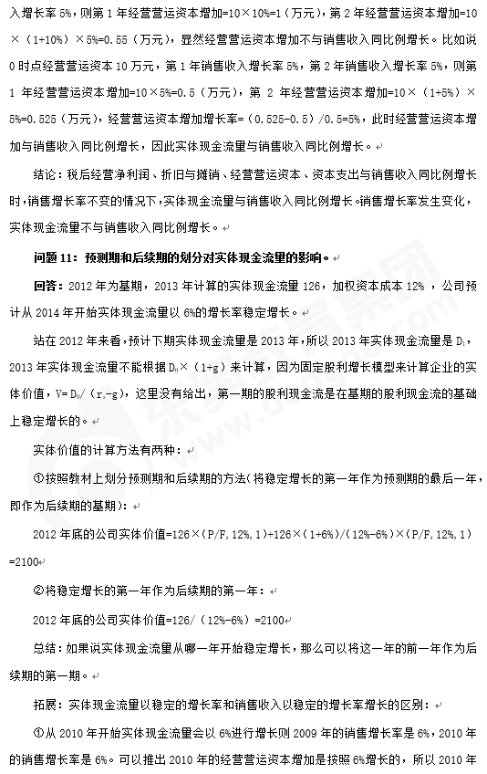 財管知識點答疑