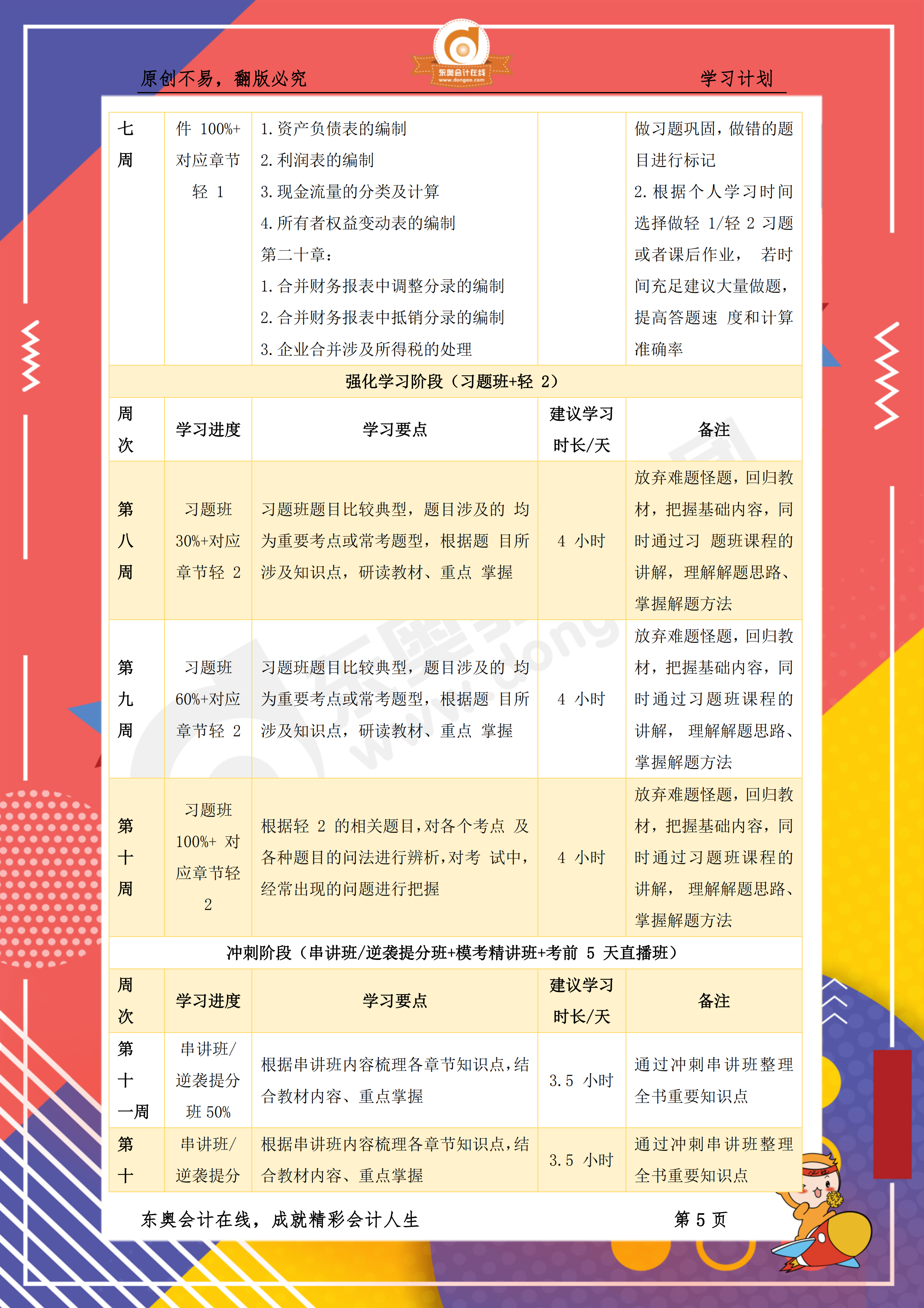 《財(cái)務(wù)與會(huì)計(jì)》百天通關(guān)計(jì)劃