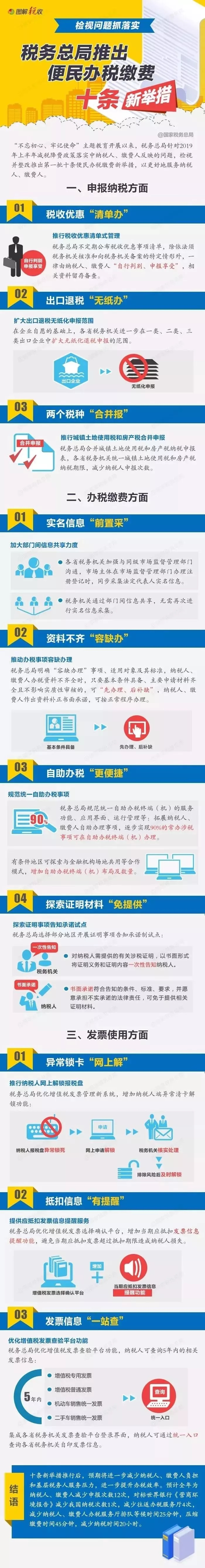 便民辦稅繳費(fèi)的十項(xiàng)新舉措
