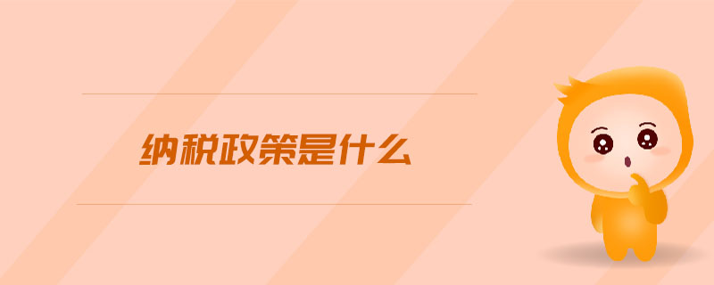 納稅政策是什么 納稅政策是什么