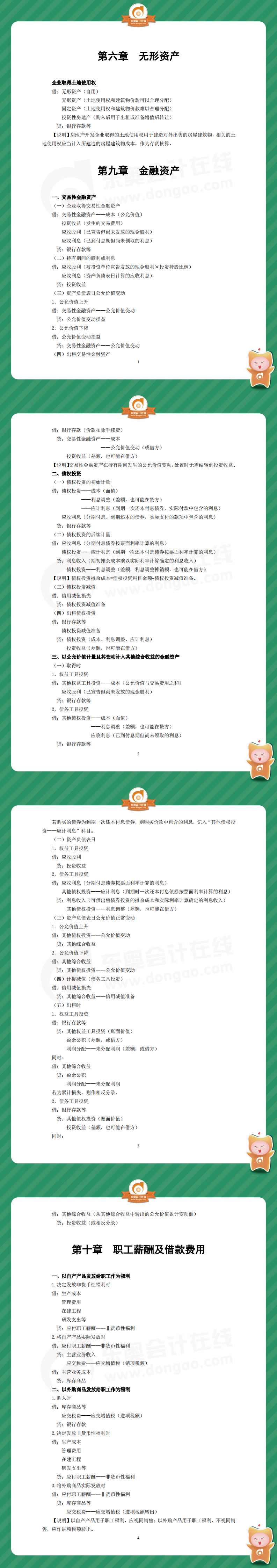 中級(jí)會(huì)計(jì)實(shí)務(wù)分錄大全（2019年）第二部分