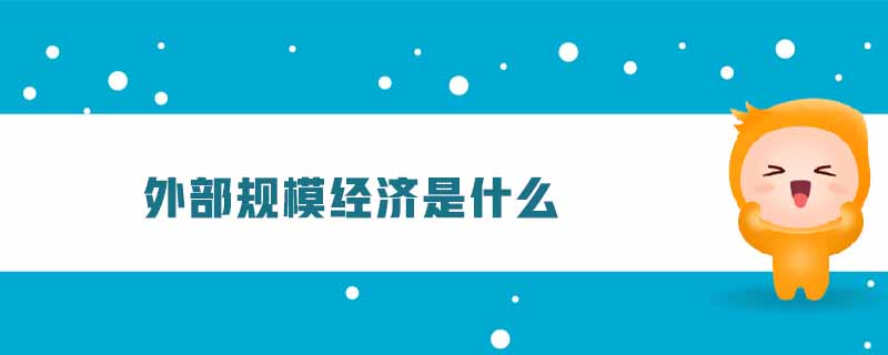 外部規(guī)模經(jīng)濟(jì)是什么 外部規(guī)模經(jīng)濟(jì)是什么
