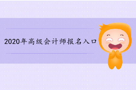 2020年高級會計師報名入口詳情
