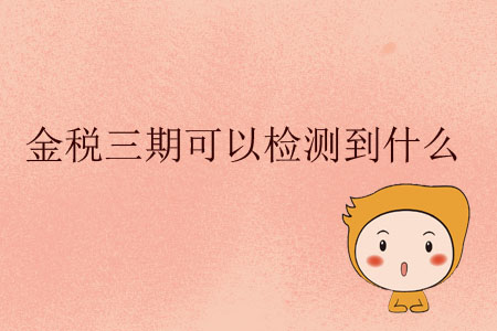 金稅三期可以檢測到什么？