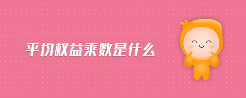 平均權(quán)益乘數(shù)是什么