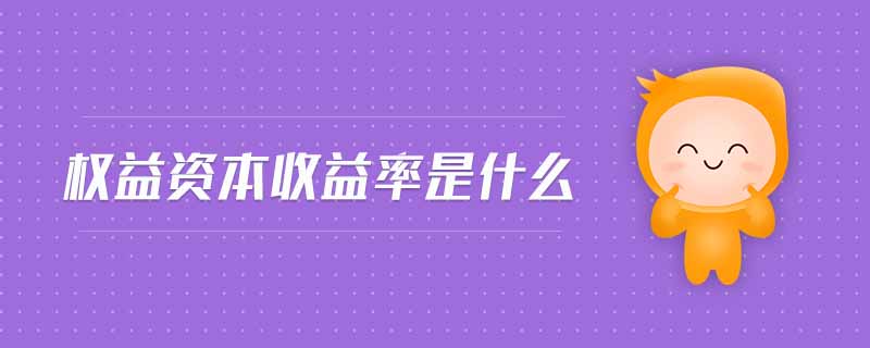 權益資本收益率是什么 權益資本收益率是什么