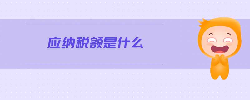 應納稅額是什么 應納稅額是什么