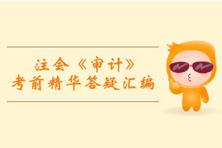逆襲必備！2019年注會(huì)《審計(jì)》考前精華答疑匯編
