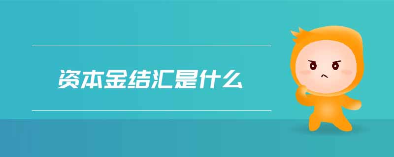 資本金結(jié)匯是什么 資本金結(jié)匯是什么