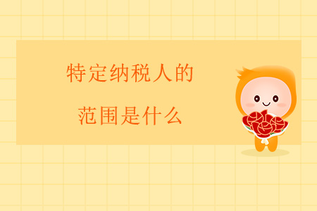 特定納稅人的范圍是什么？