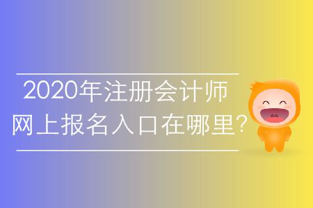 2020年注冊會計師網(wǎng)上報名入口在哪里？