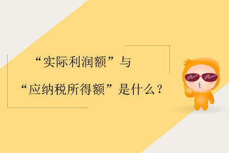 “實(shí)際利潤(rùn)額”與“應(yīng)納稅所得額”是什么？