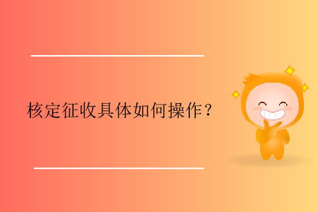 核定征收具體如何操作？