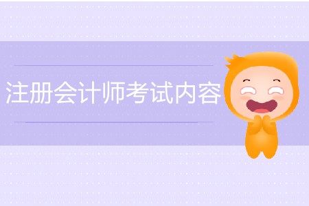 2020年注冊(cè)會(huì)計(jì)師考試內(nèi)容都有哪些？