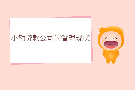 小額貸款公司的管理現(xiàn)狀 小額貸款公司的管理現(xiàn)狀