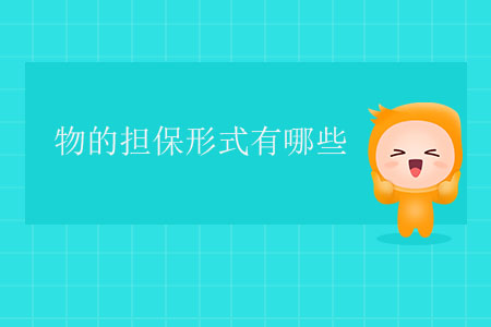 物的擔(dān)保形式有哪些？