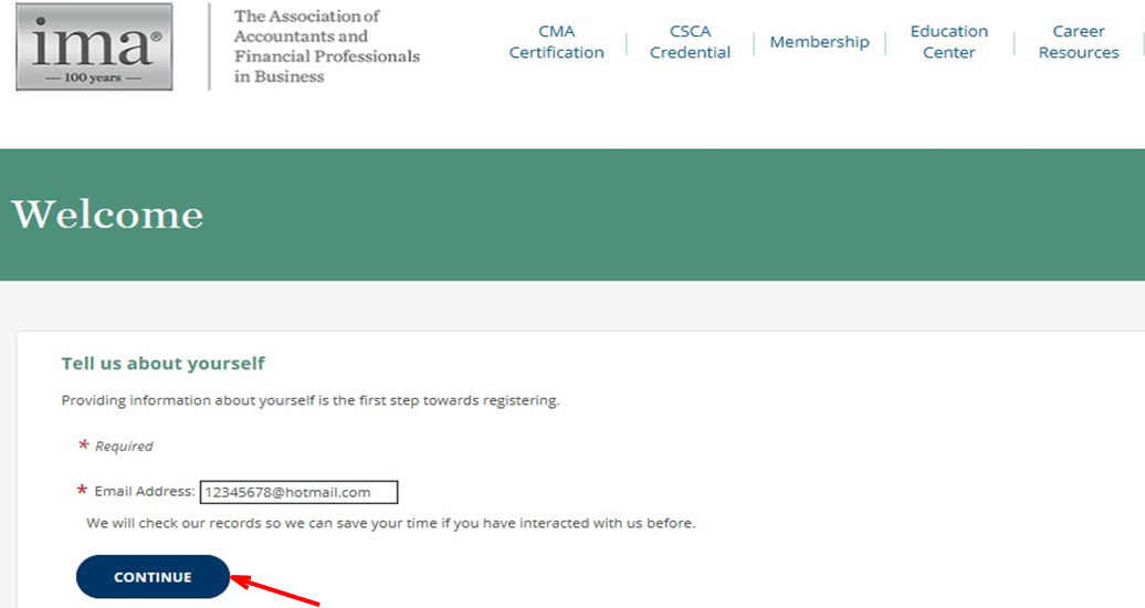 IMA英文官網(wǎng)注冊交費步驟
