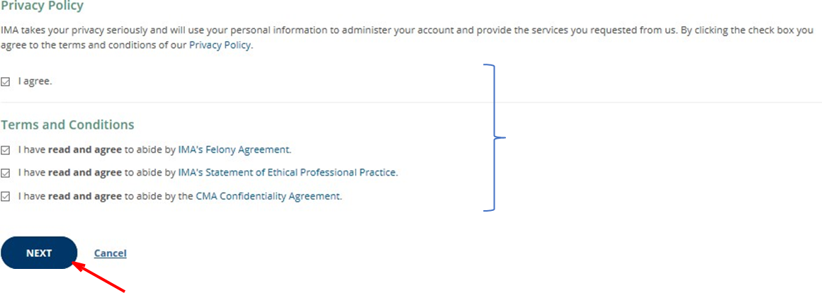 IMA英文官網(wǎng)注冊交費步驟