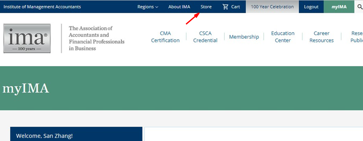  IMA英文官網(wǎng)注冊交費步驟