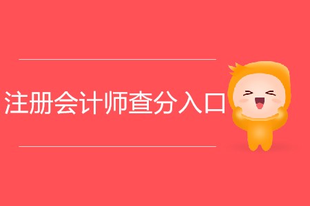 2019年注冊(cè)會(huì)計(jì)師考試分?jǐn)?shù)查詢通道如何進(jìn)入？