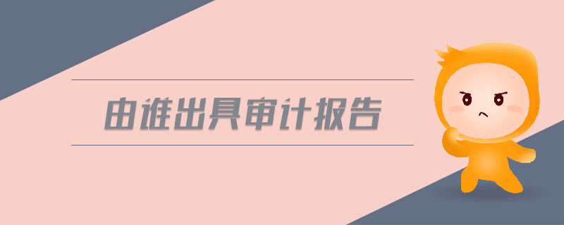 由誰出具審計報告 由誰出具審計報告