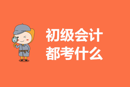 2020年初級(jí)會(huì)計(jì)考哪些內(nèi)容？